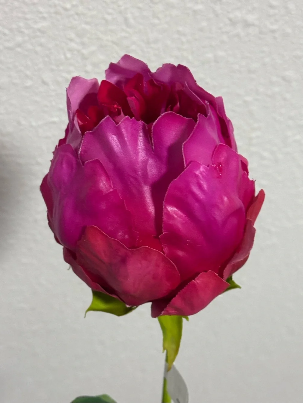 NWT Anthropologie Terrain Faux Peony Stem Medium Pink Single Flower 23